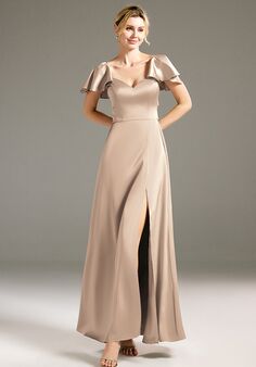 AW Bridal AW LOTUS DRESS V-Neck and Plunge Bridesmaid Dress