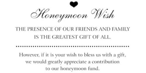 Picture of Honeymoon Fund Registry 