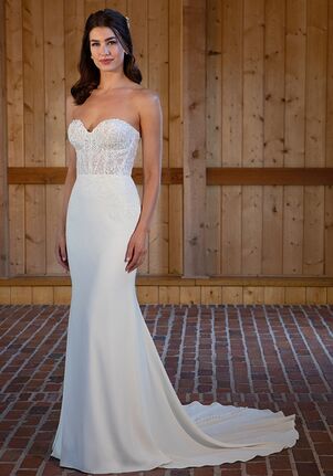 Essense of Australia D3509 Column Wedding Dress