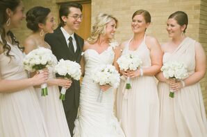 Jenny Woo Champagne Bridesmaid Dresses
