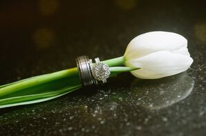A Round, Cushion-Cut Engagement Ring