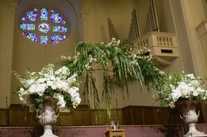 White Ceremony Flower Vases