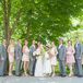 Grey and Blush Wedding Party