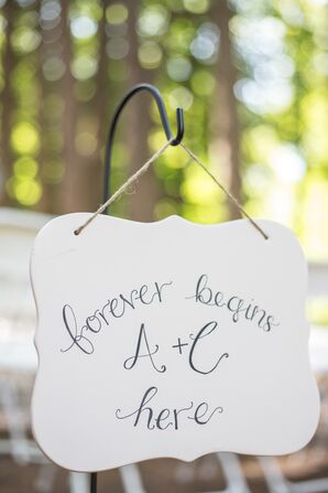 DIY Rustic Ceremony Sign
