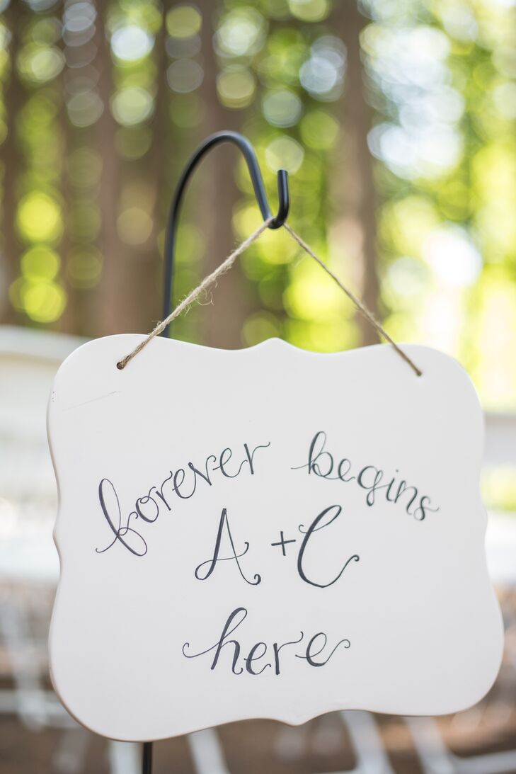 DIY Rustic Ceremony Sign