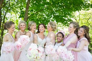 Blush Mismatched Bridesmaid Dresses