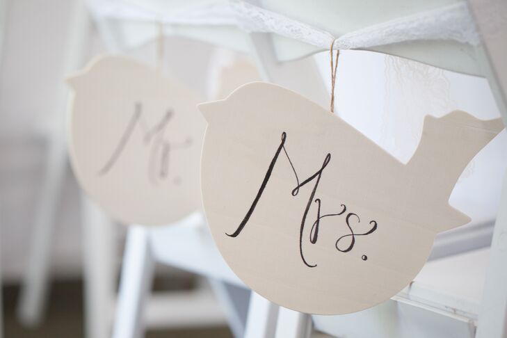 DIY Mr. and Mrs. Chair Tags