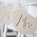 DIY Mr. and Mrs. Chair Tags