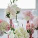 Hydrangea and Rose Centerpiece