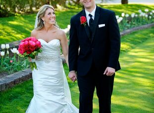 
                                        This grand celebration had an equally bold wedding color we didn't expect: fuchsia. Kristy Neihart (28 and a