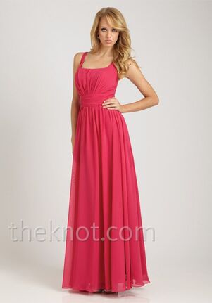 Adjustable Strap Wrap Bodice Maxi Dress with Front Slit - LB036