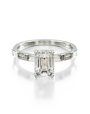 James Allen Emerald Cut Engagement Ring