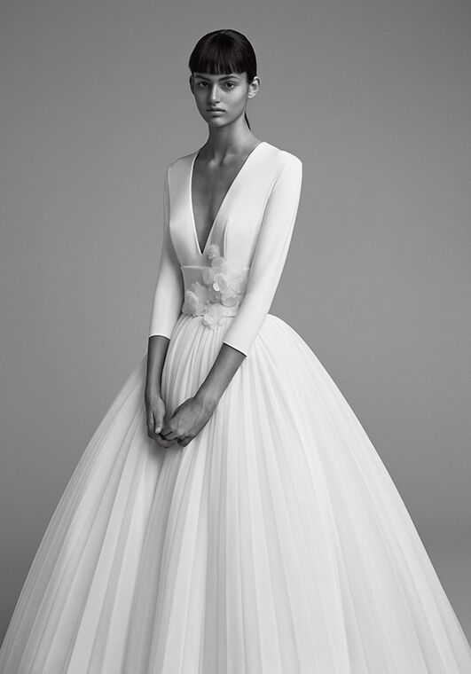 Viktor&Rolf Mariage ICED FLOWER PLISSÉ GOWN Ball Gown Wedding Dress - 2