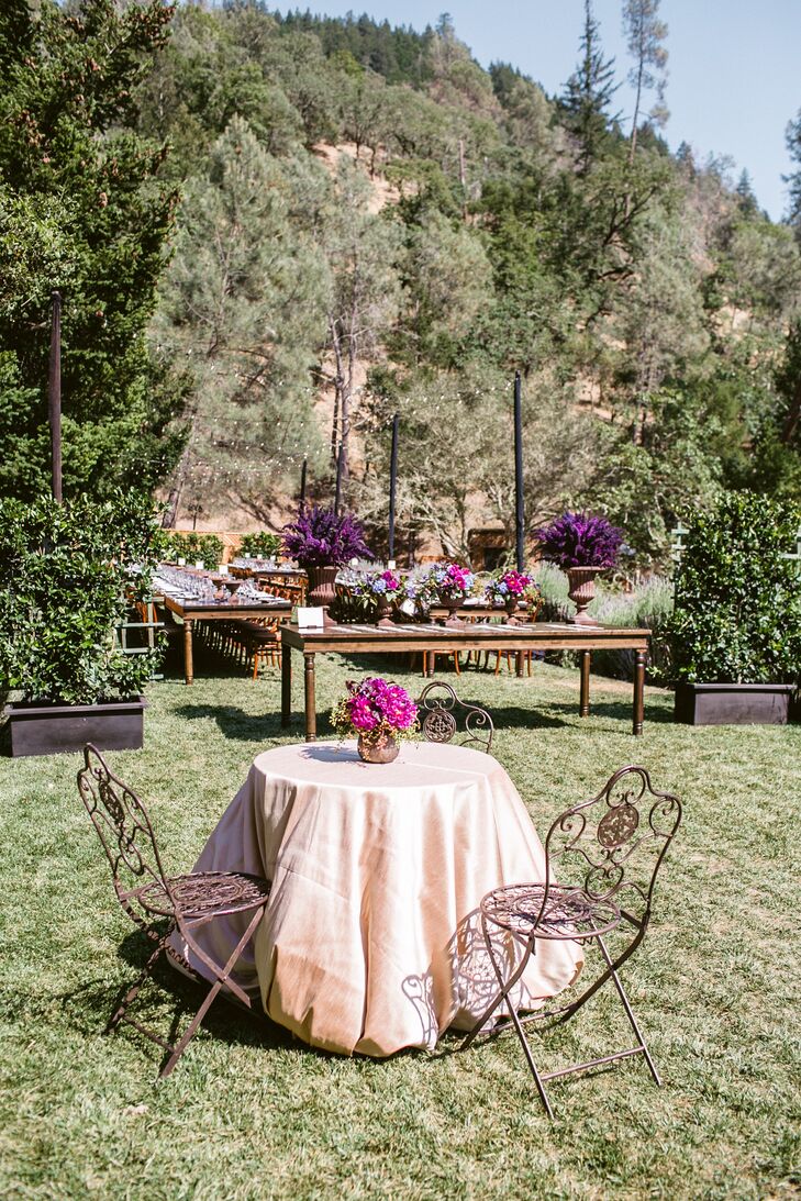 Rustic Elegant Ranch Reception at Calistoga Ranch