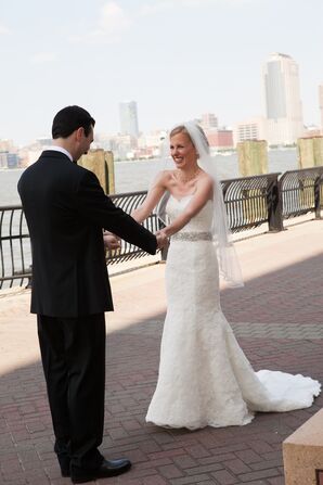 Lace Strapless Mermaid Wedding Gown