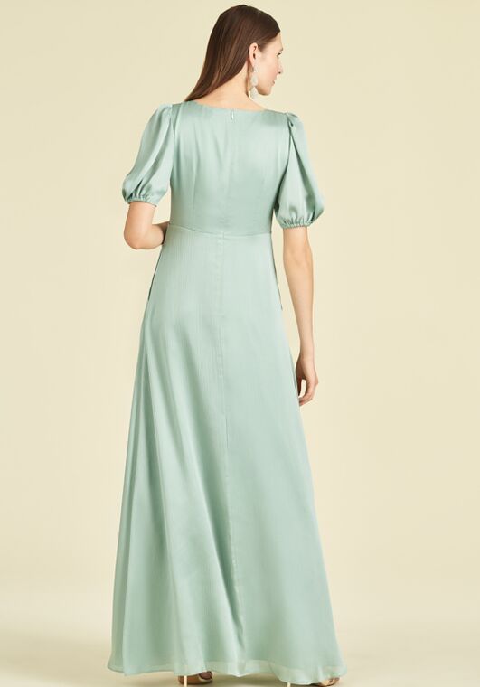 Sachin & Babi Alli Gown - Jade V-Neck Bridesmaid Dress - 2