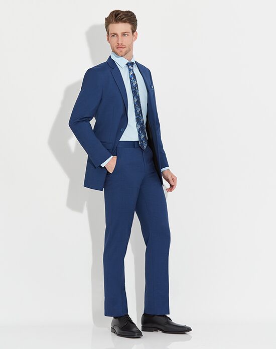 Allure Men Cobalt Suit Blue Tuxedo - 1