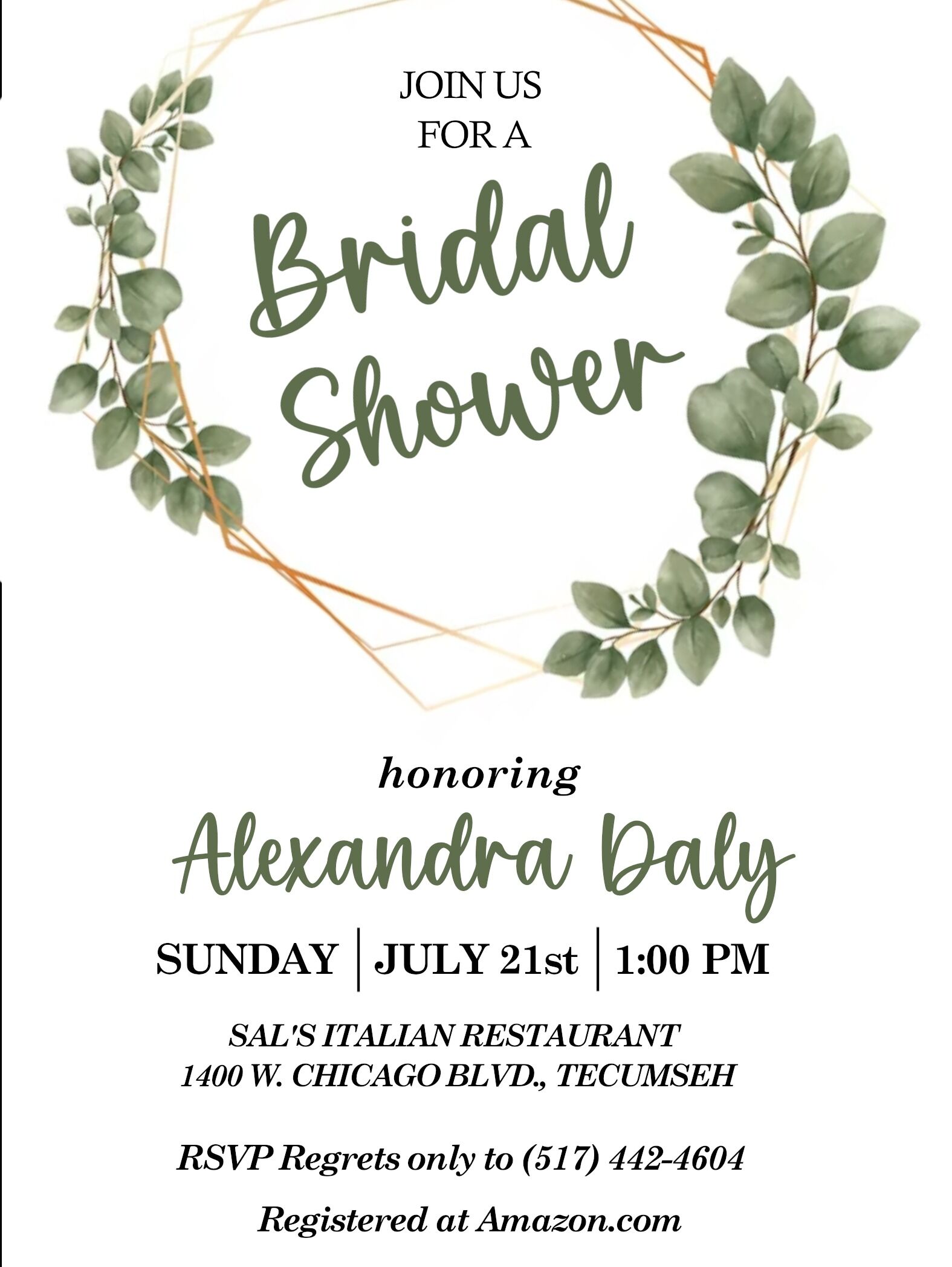 Picture of Alex's Bridal Shower