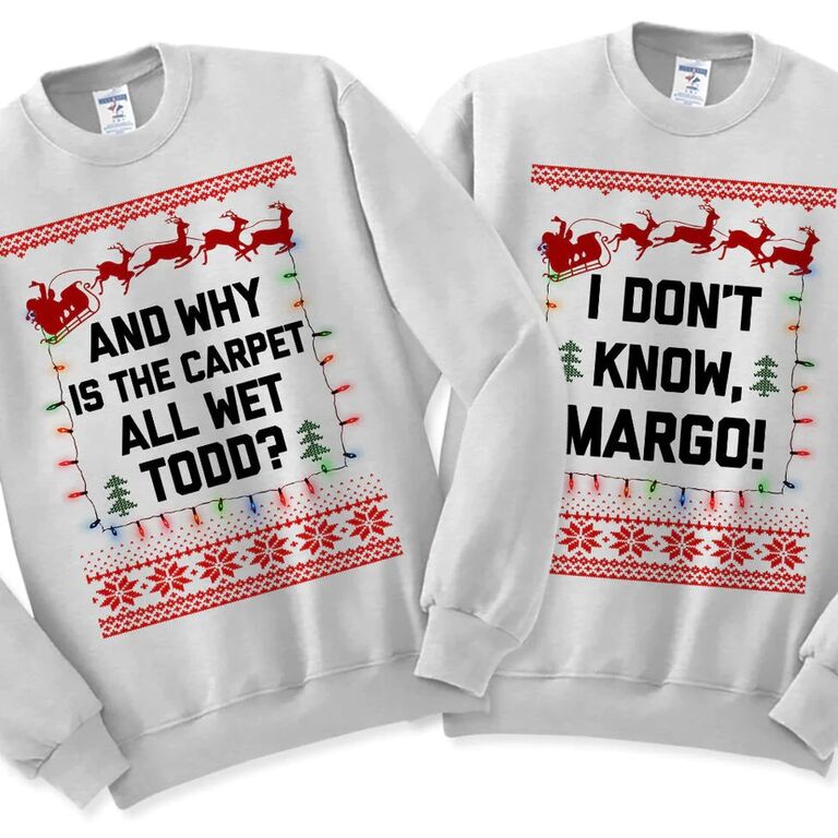 Christmas Vacation couples matching sweaters