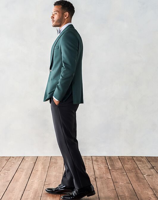 The Black Tux Emerald Shawl Jacket Tuxedo Green Tuxedo - 3