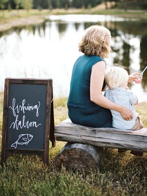 A Fishing Station at a Mountain Wedding