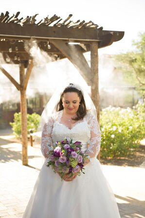 Ivory Wedding Dress Covered in Lace
