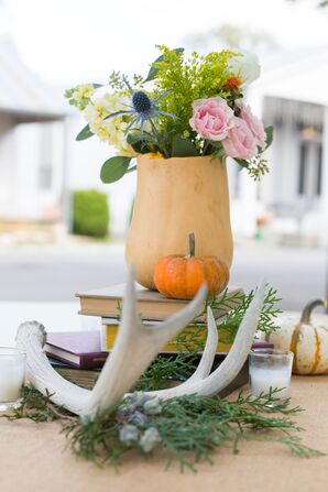 DIY Butternut Squash Flower Vases