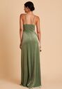 Birdy Grey Ash Dress in Velvet Dark Sage Bridesmaid Dress - thumbnail - 3