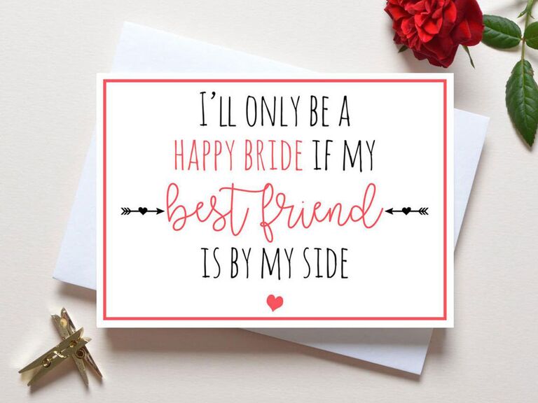 Funny Bridesmaid Proposal Quotes The 35 Best "Will You Be My Bridesmaid?" Cards