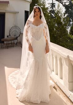 Essense of Australia D4456 Fit-and-Flare Wedding Dress