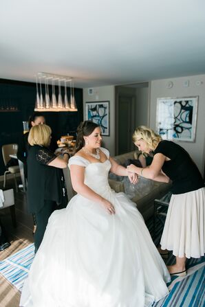 Enzoani Ball Gown with Cap Sleeves