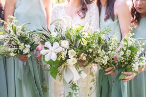 Wild Wildflower, Stock and Delphinium Bouquets