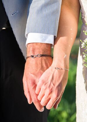 Bride and Groom Infinity Bracelets