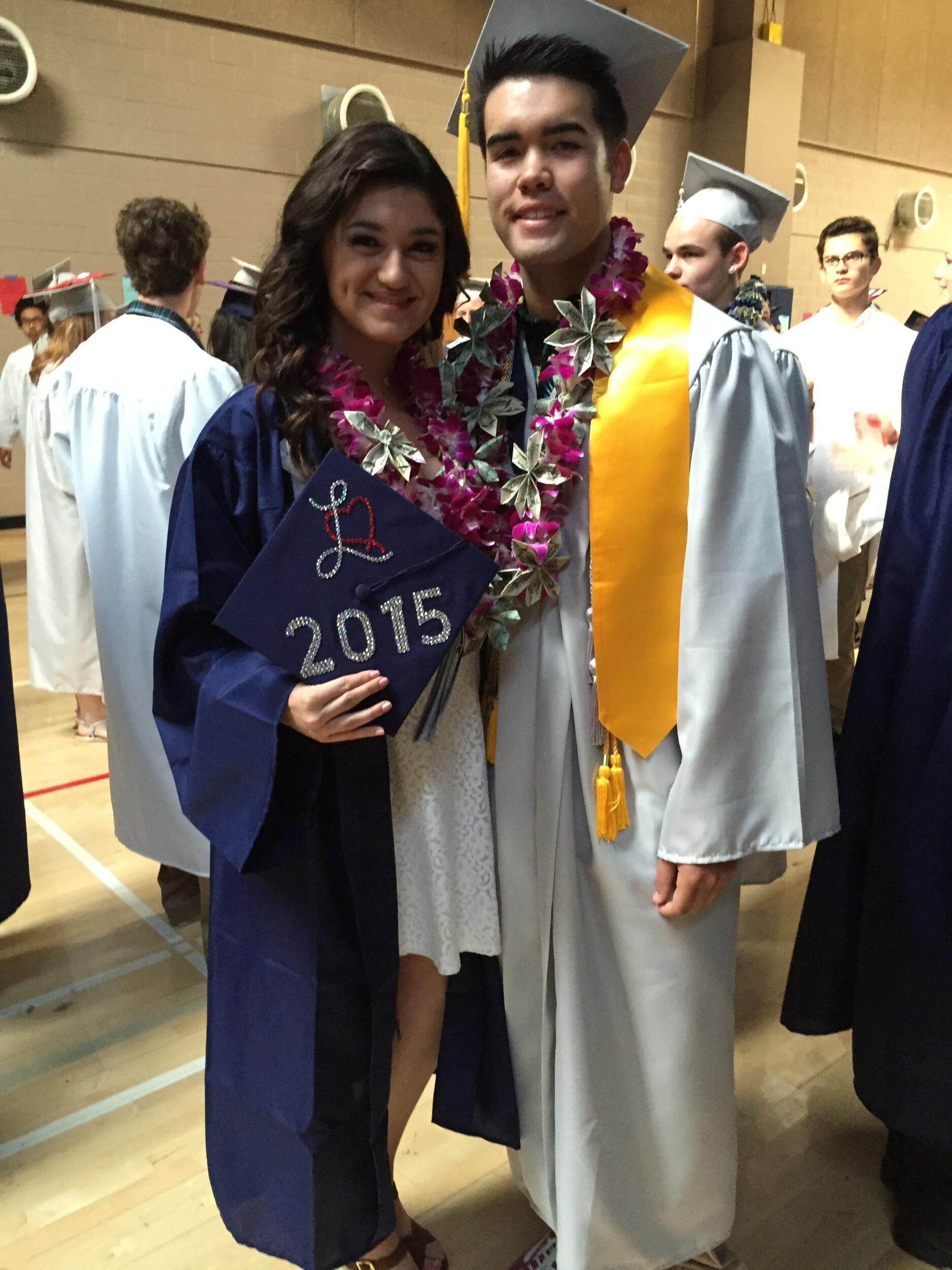 Aliyah and Christian graduated high school together.