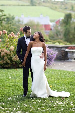 Bride and Groom at Glynwood Farm Wedding