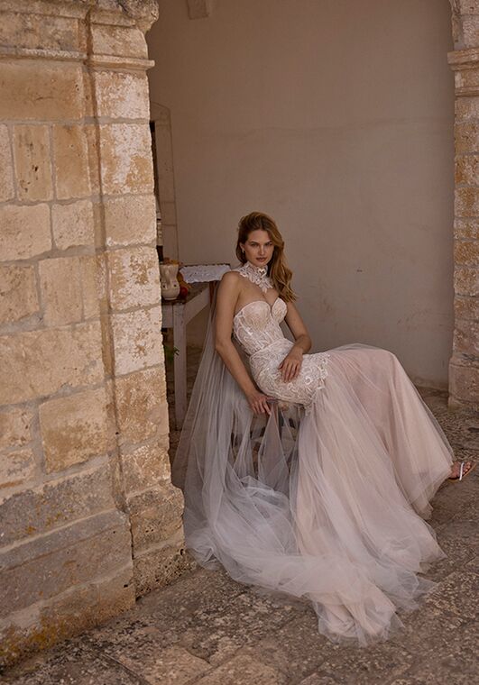 Dance of Puglia by LOVE by Ricca Sposa 25-005(2) Loretta Mermaid and Trumpet Wedding Dress - 3
