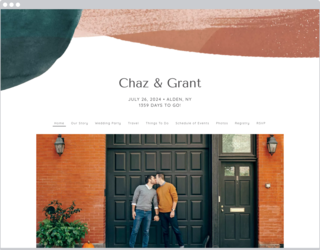 Teal Abstract Watercolor Design