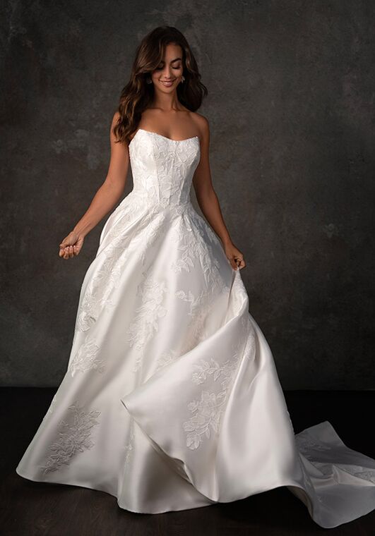 Essense of Australia D4407 A-Line Wedding Dress - 2