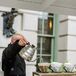 Bartender Serving Pour-Over Coffee at the Anderson House in Washington, DC
