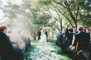 Outdoor Oak Grove Wedding Ceremony