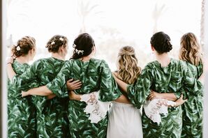 Green Bridesmaid Cover-Ups