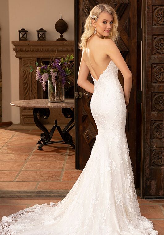 Casablanca Bridal 2392 Elena Mermaid Wedding Dress - 3