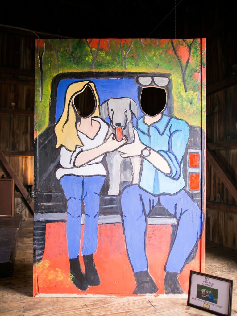Personalized photo booth cutouts. 