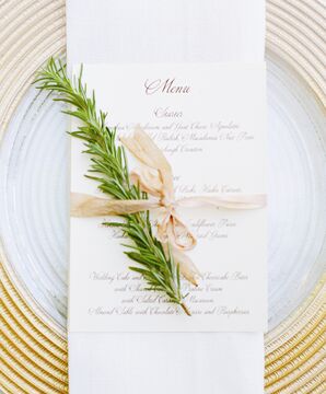 Gold Charger Place Setting
