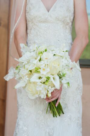 Ivory Bouquet Accented With Green