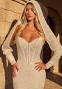 Calla Blanche 125122 Ziva Sheath Wedding Dress - thumbnail - 2