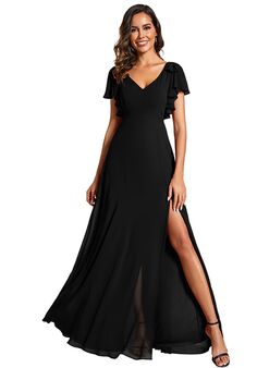 Ever-Pretty ES02080 V-Neck and Plunge Bridesmaid Dress