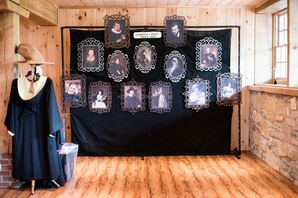 Vintage Portrait Photo Booth Backdrop