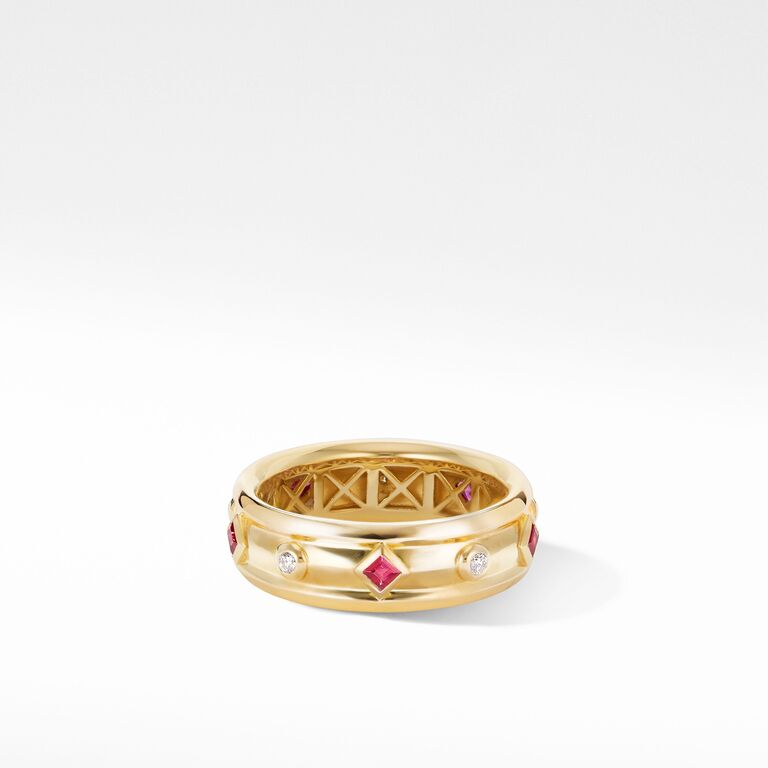 David Yurman Modern Renaissance Band Ring in 18K Yellow Gold