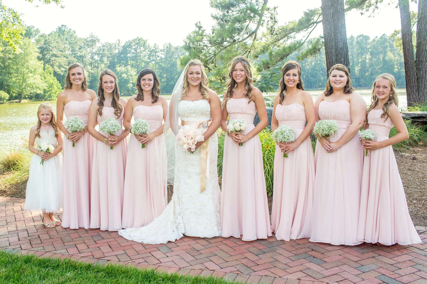 Long Blush Bridesmaid Dresses